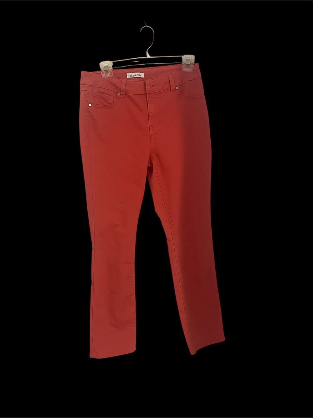 d.jeans Stretch Mid-Rise Burnt Orange Women’s Jeans Size 8 Like New